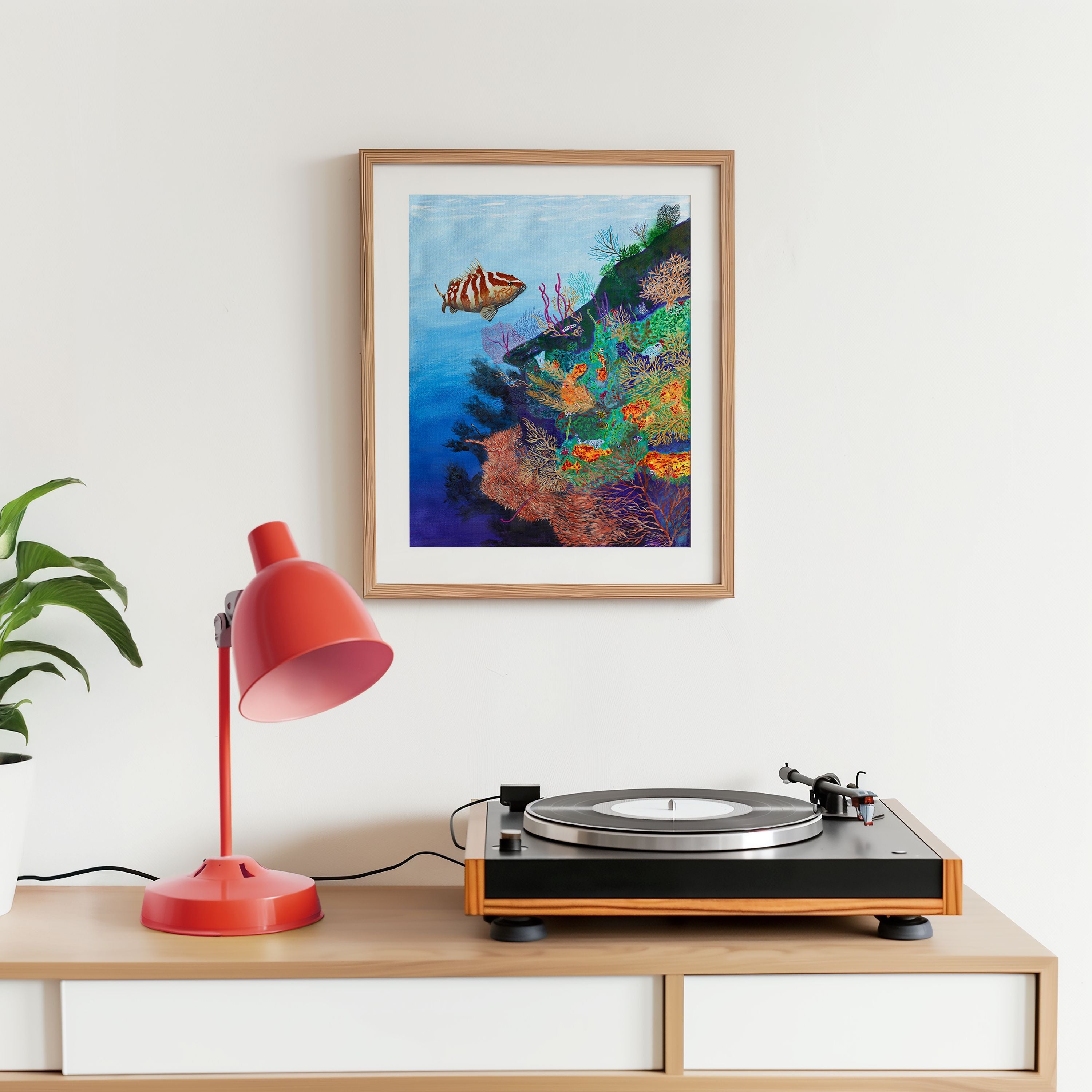 Coral Reef with Fish Art Print