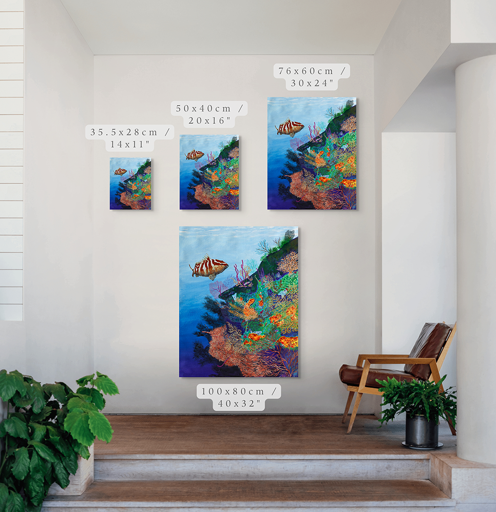 Coral Reef with Fish Art Print