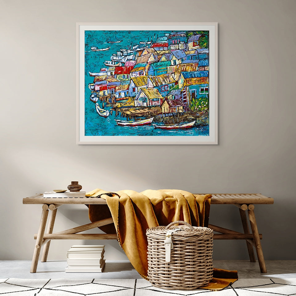 Stilt Houses Art Print