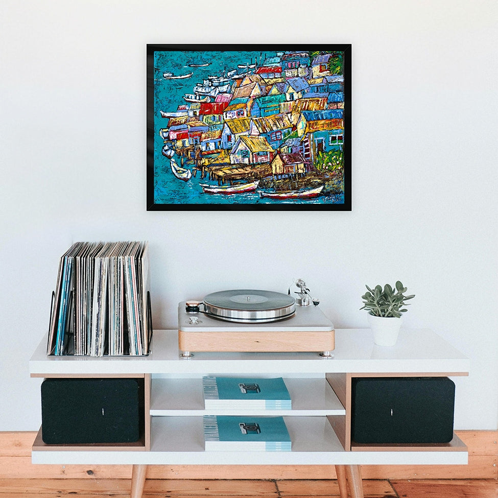 Stilt Houses Art Print