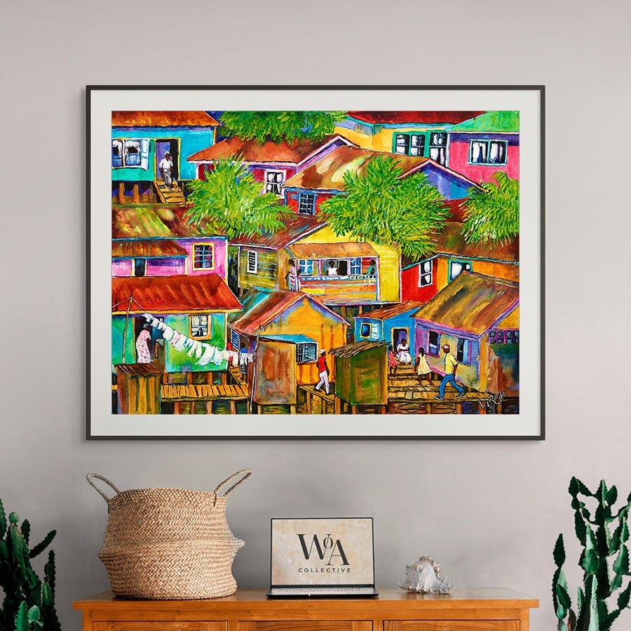 Colorful Houses Art Print