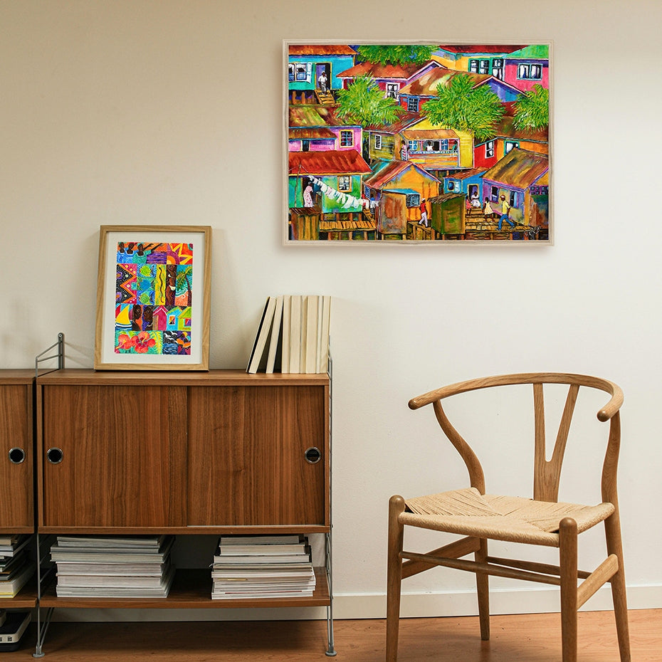 Colorful Houses Art Print