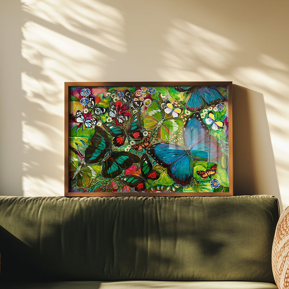 Blue Morpho Art Print