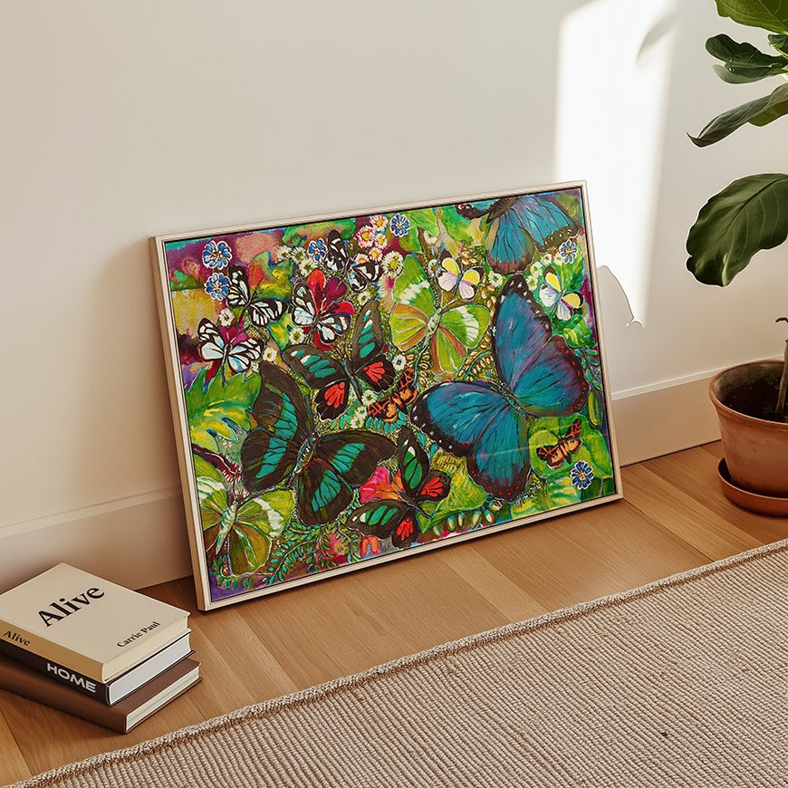 Blue Morpho Art Print