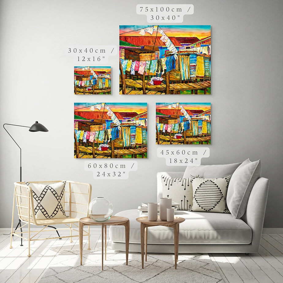 Laundry Day Art Print