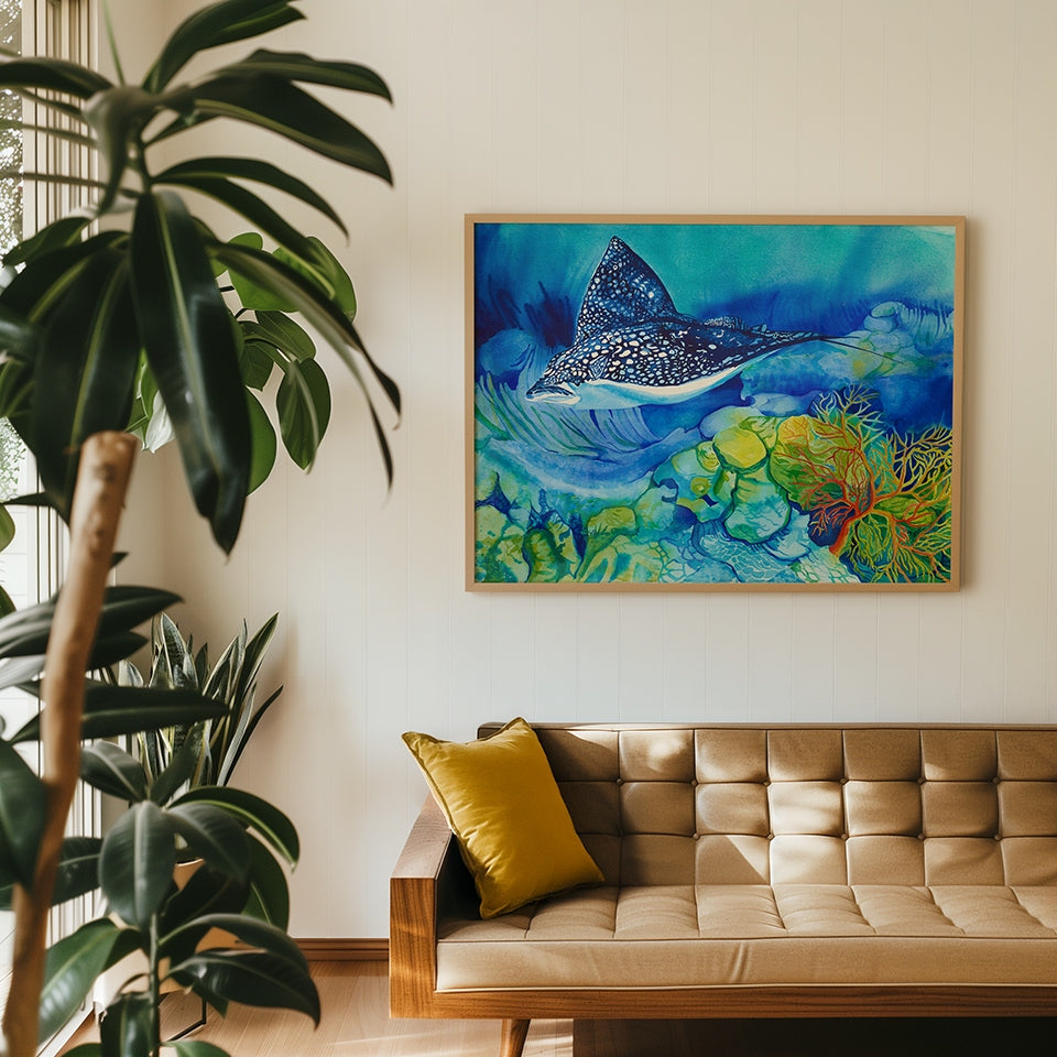 Eagle Ray Art Print
