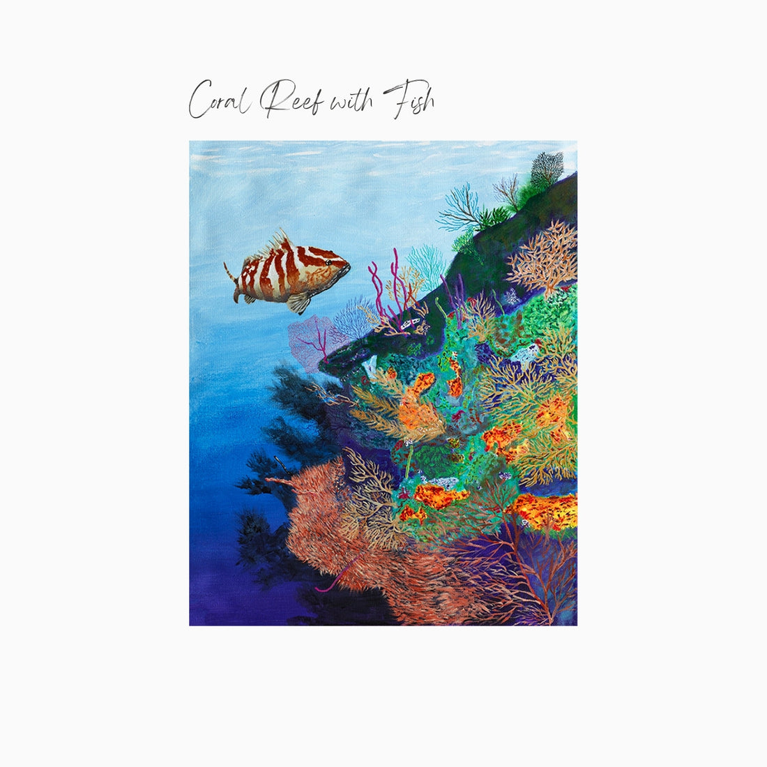 Coral Reef with Fish Art Print