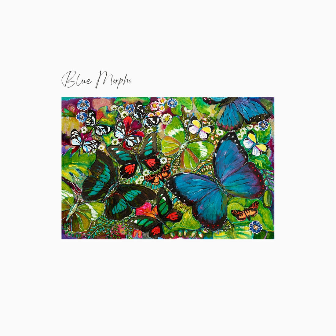 Blue Morpho Art Print