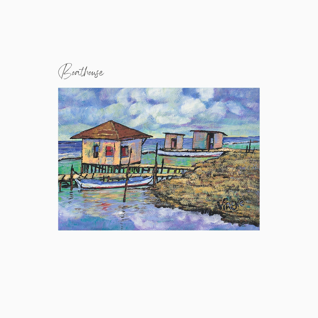 Boathouse Art Print