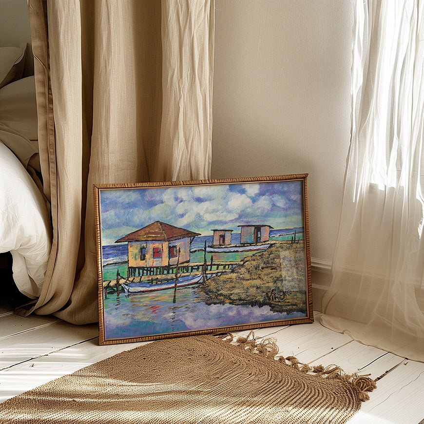 Boathouse Art Print