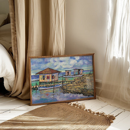 Boathouse Art Print