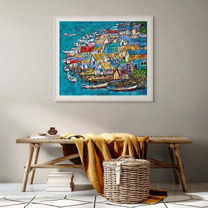 Stilt Houses Art Print