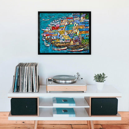 Stilt Houses Art Print