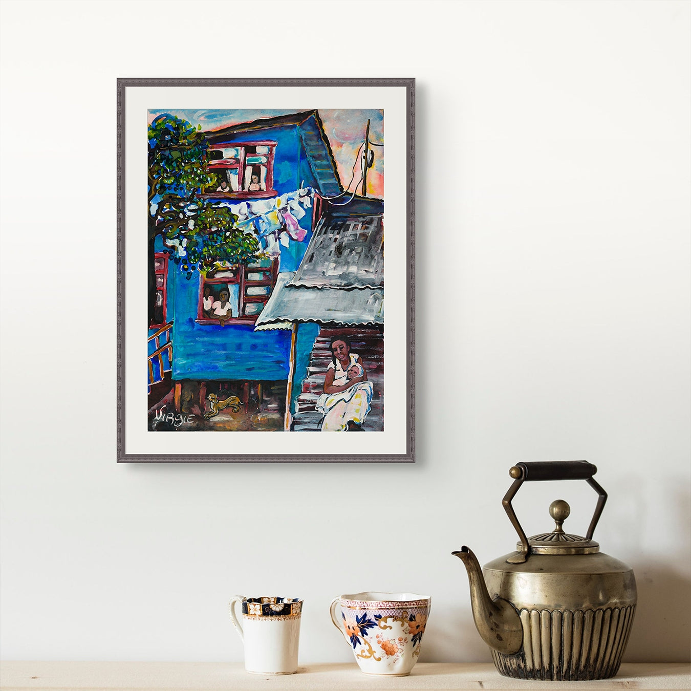 Blue House Art Print