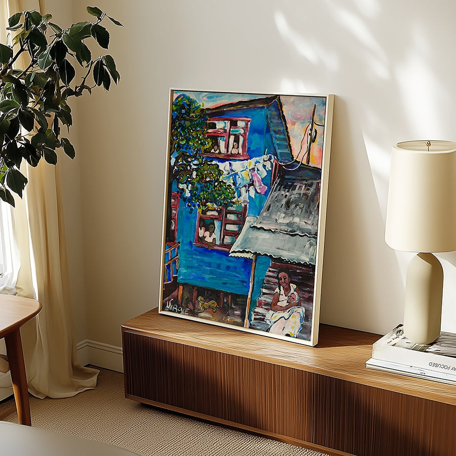 Blue House Art Print