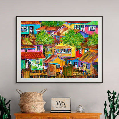 Colorful Houses Art Print
