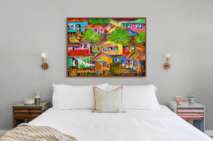 Colorful Houses Art Print