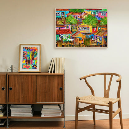 Colorful Houses Art Print