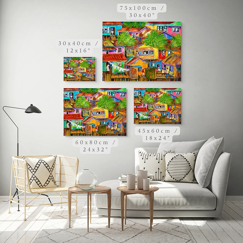 Colorful Houses Art Print