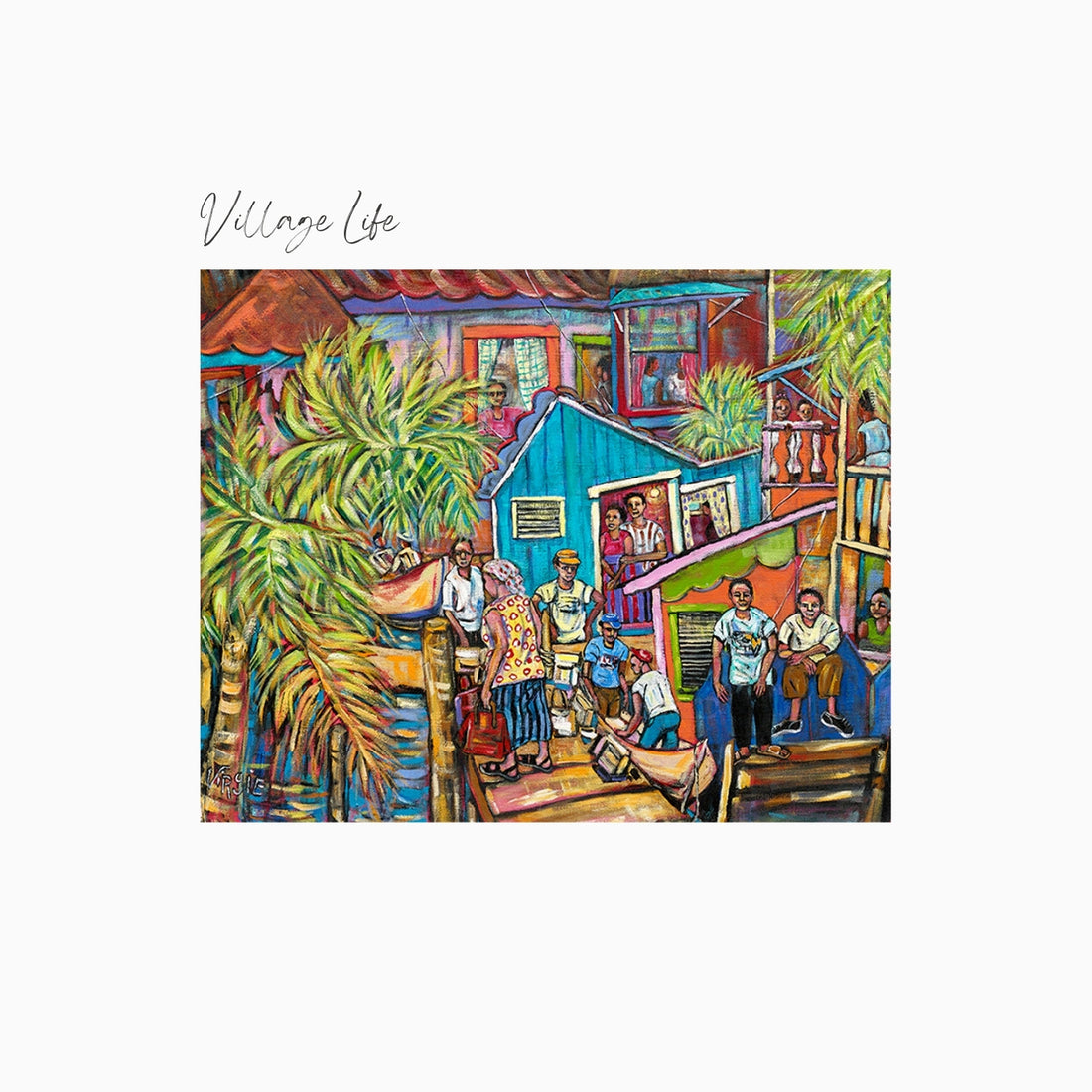Village Life Art Print