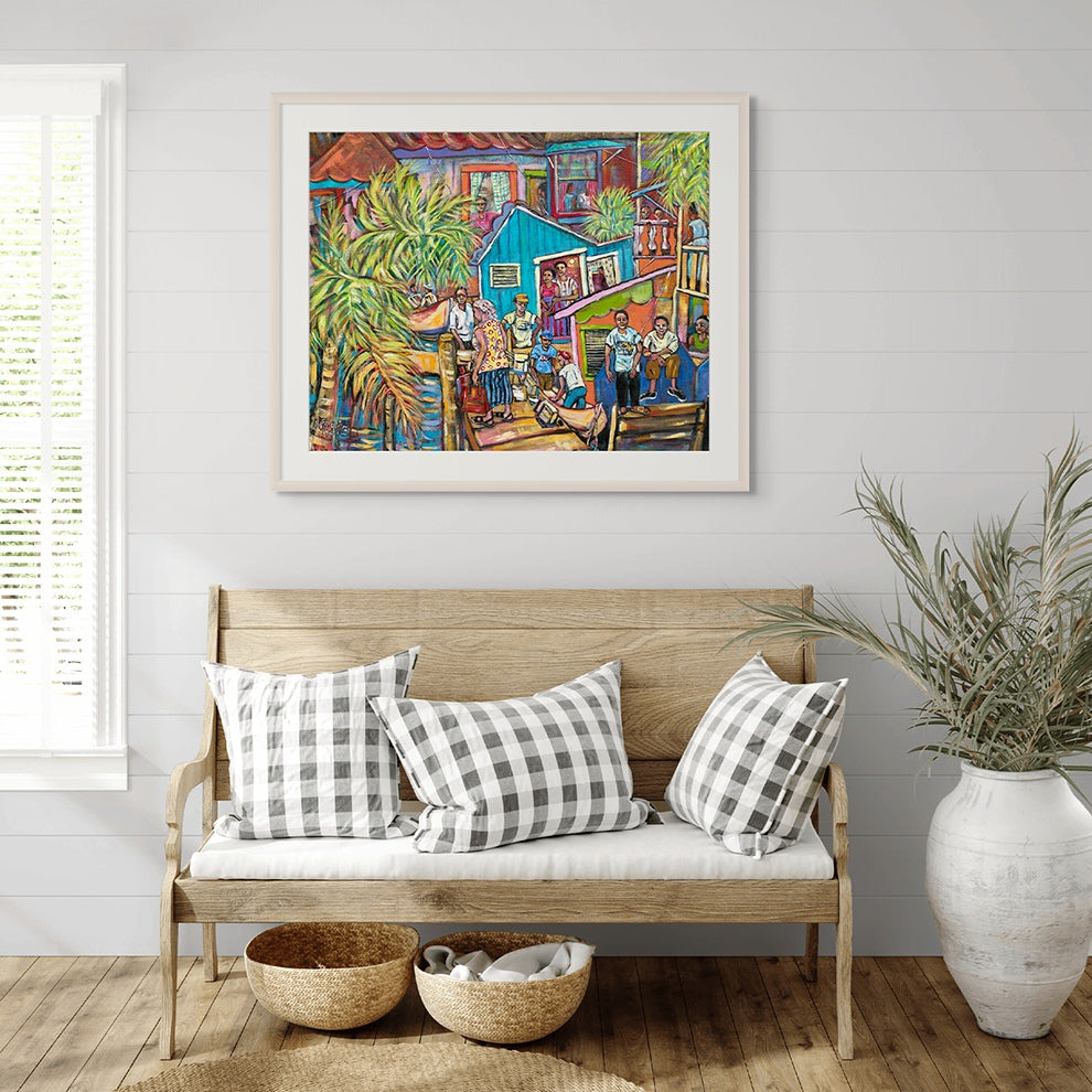 Village Life Art Print