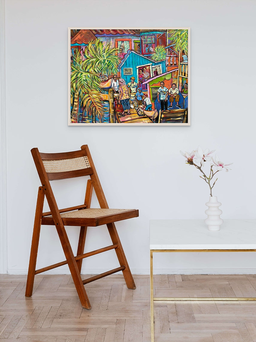 Village Life Art Print