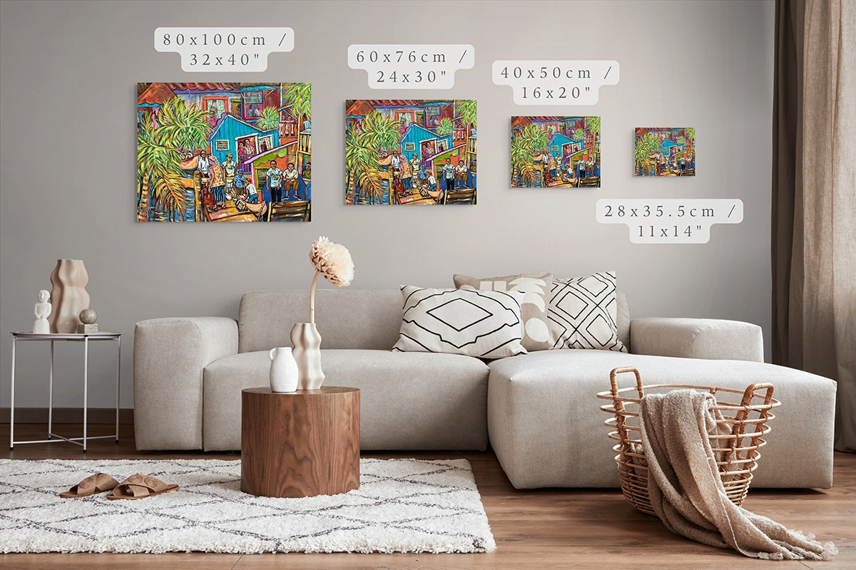 Village Life Art Print