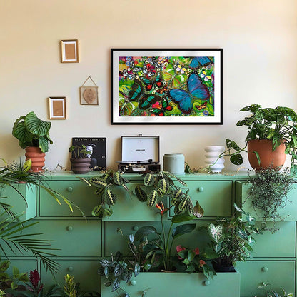 Blue Morpho Art Print