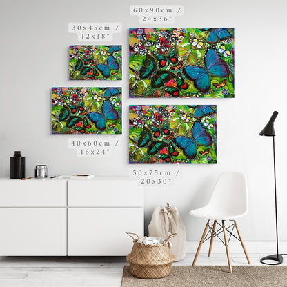 Blue Morpho Art Print