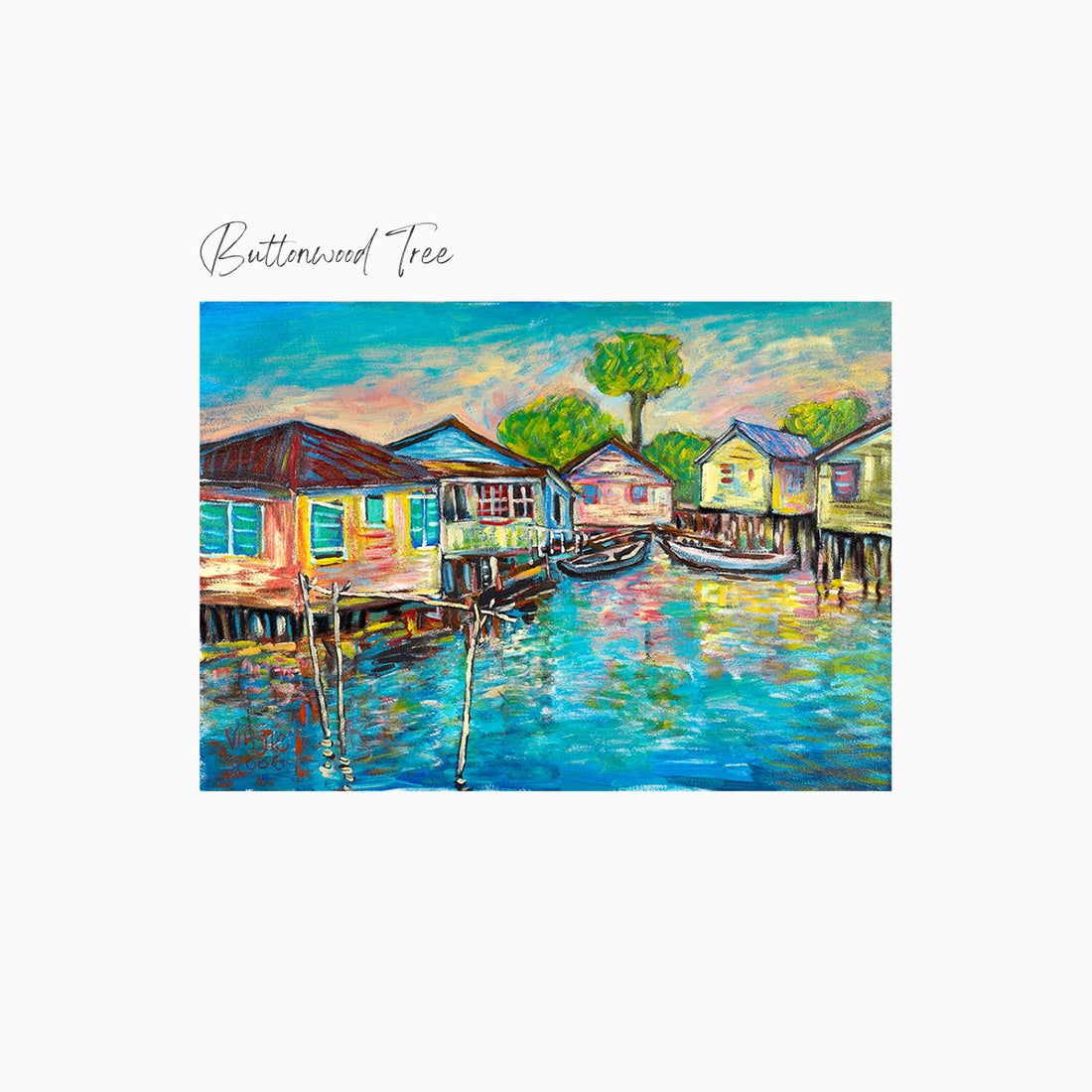 Buttonwood Tree Art Print