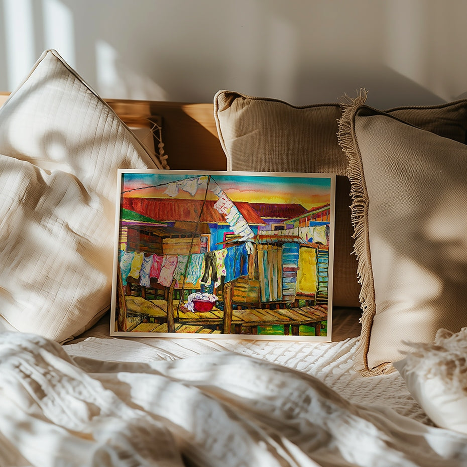 Laundry Day Art Print
