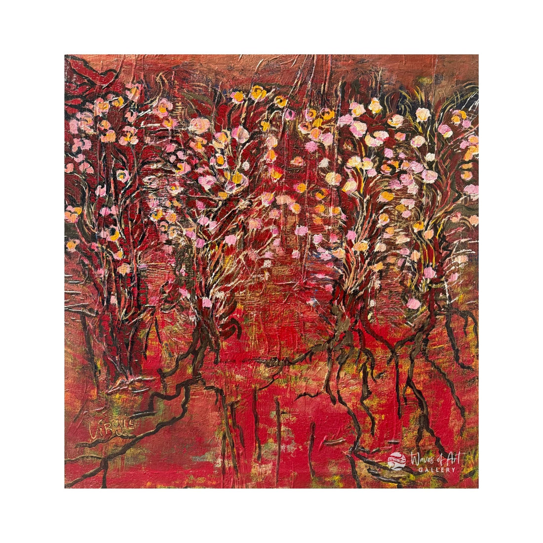 Red Abstract con Flores