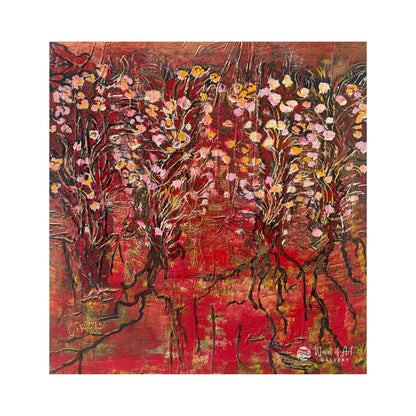Red Abstract con Flores
