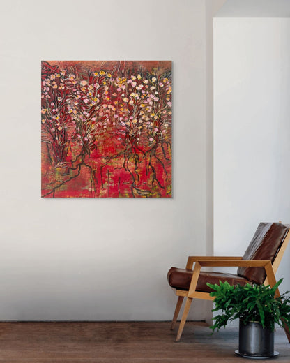 Red Abstract con Flores